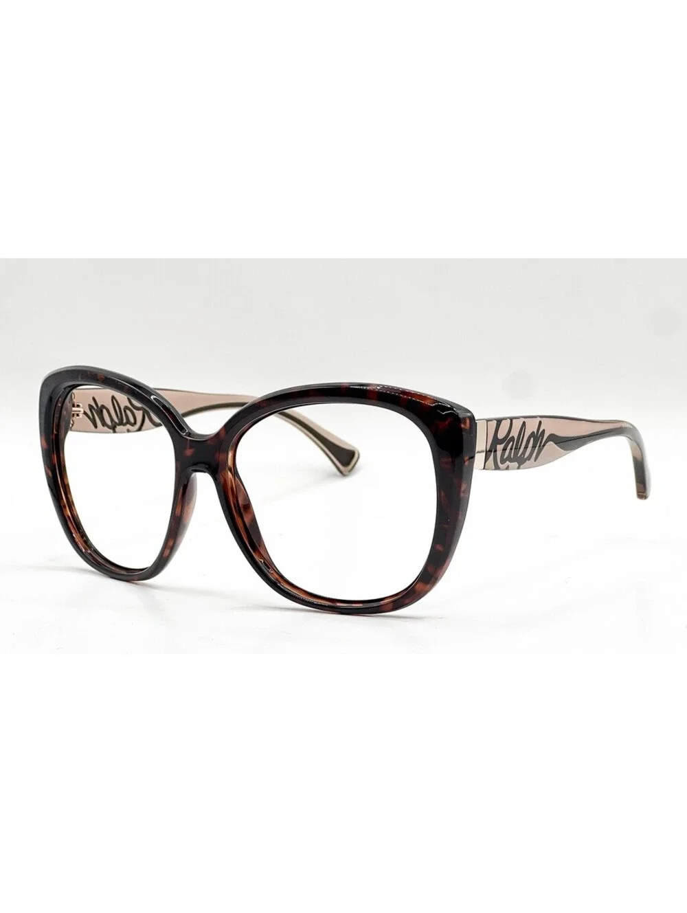 Ralph Lauren RA5117 502 T5 Dark Havana Rectangle Eyeglass Frames 59-16-140